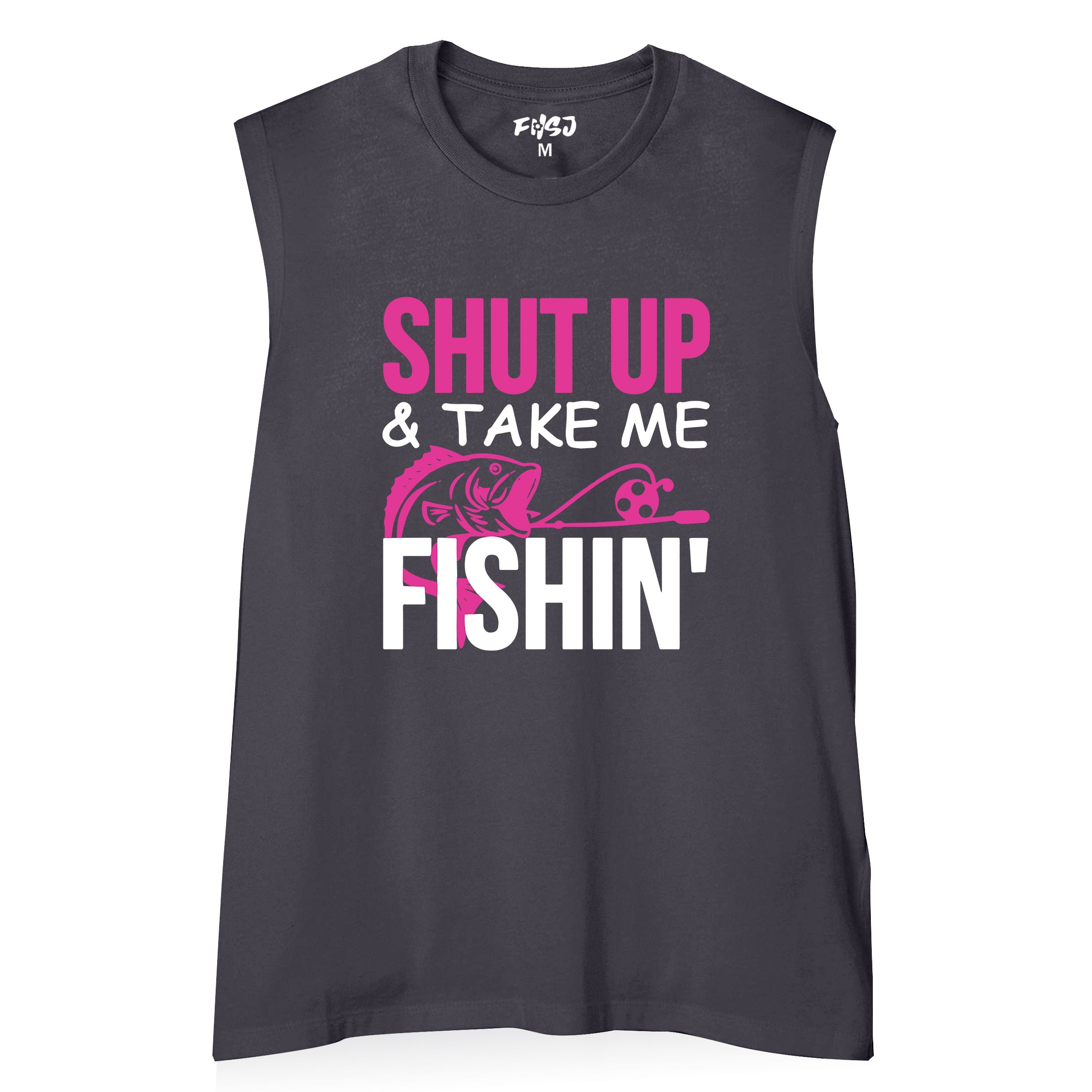 Women Shut Up and Take Me Fishing Tank Top