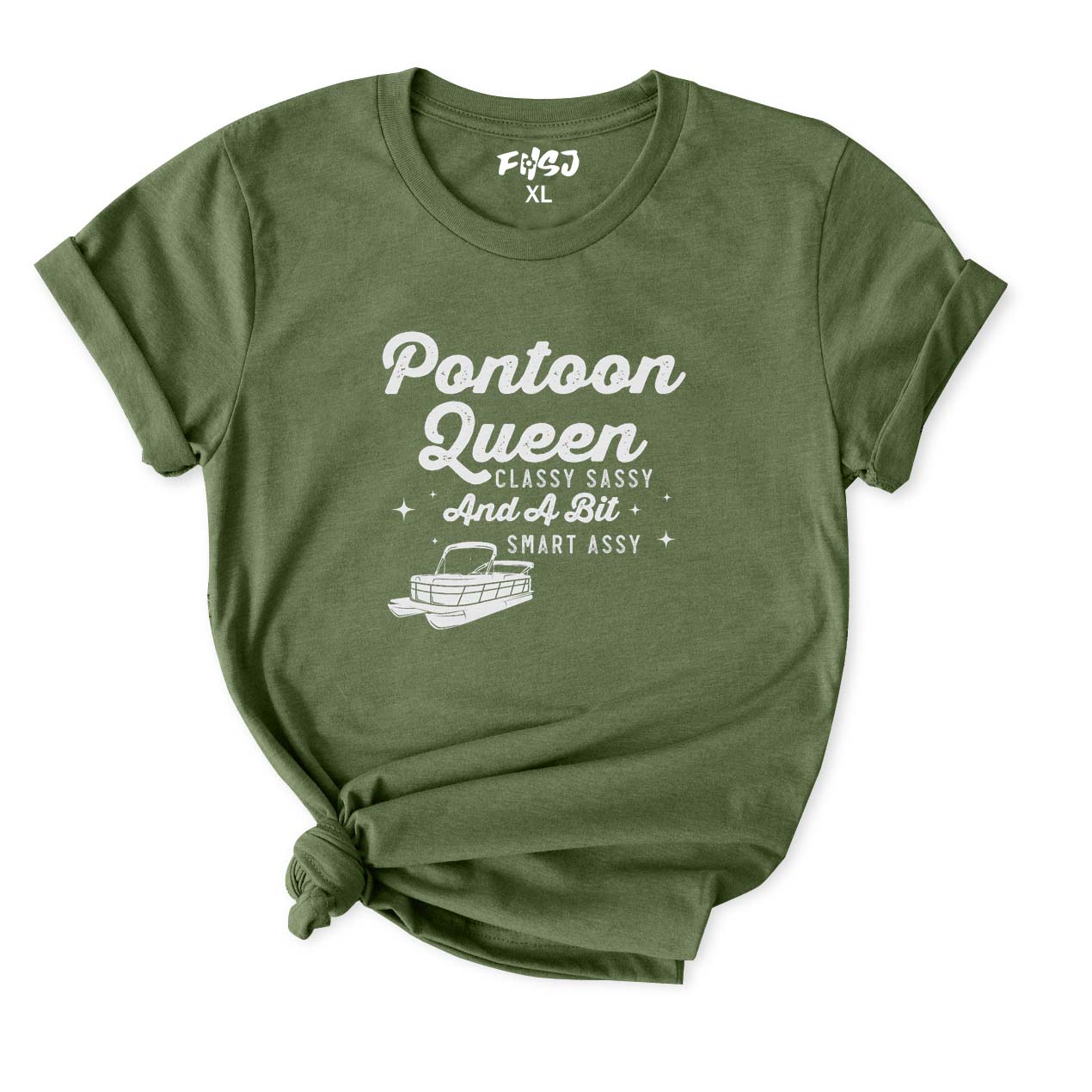 Pontoon Queen Classy Sassy and A Bit Smart Assy T-Shirt for Women