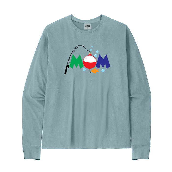 Cute Fishing Mom Long Sleeve T-Shirt for Women