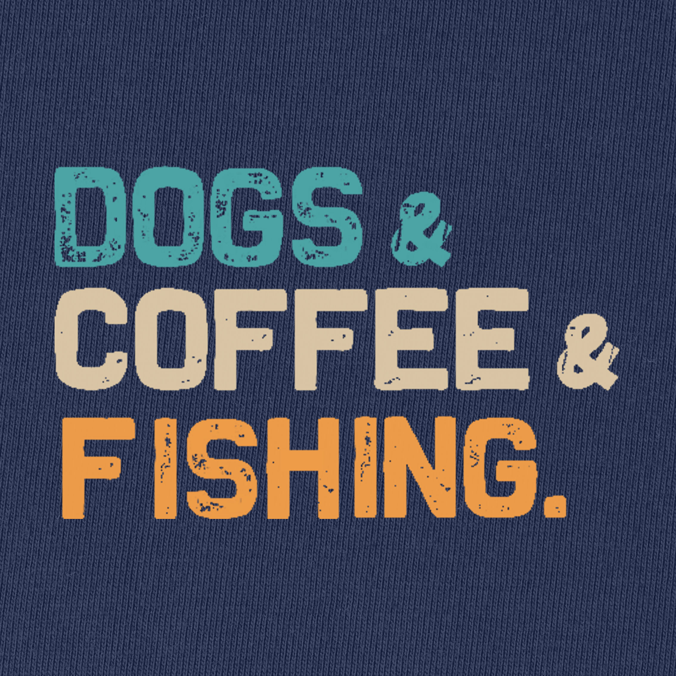 Dogs & Coffee & Fishing T-Shirt for women