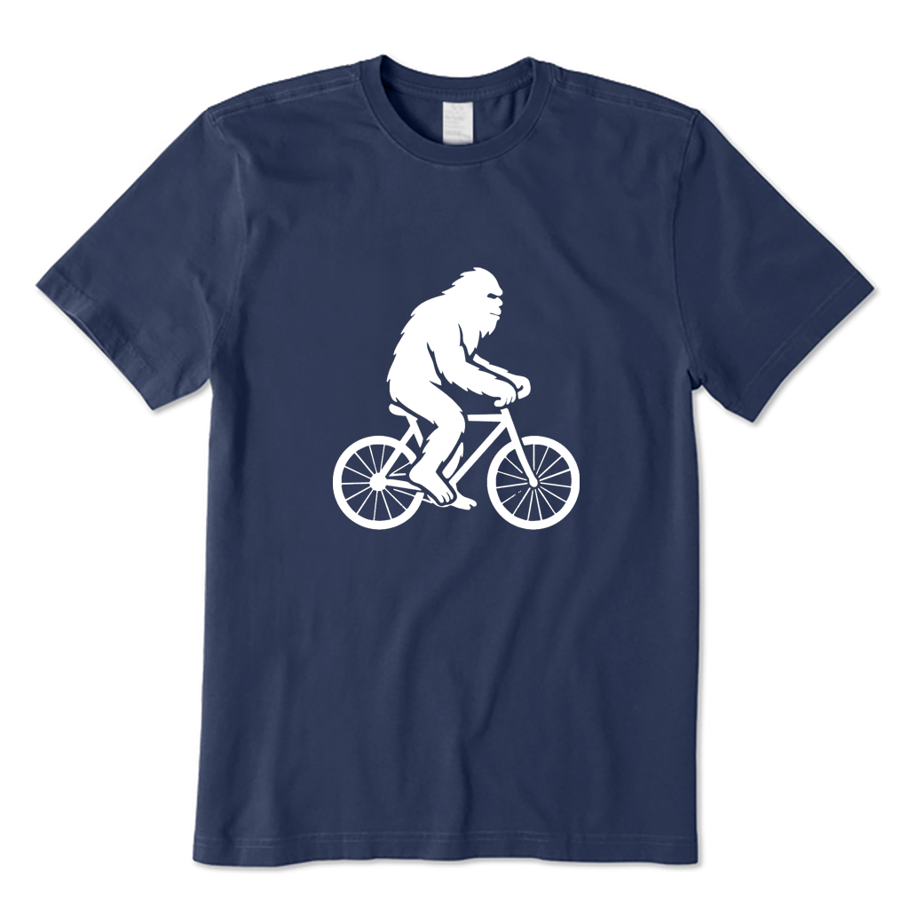 Bigfoot Riding A Bicycle T-shirt
