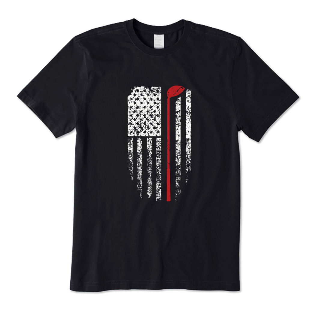 American Flag Golf T-shirt