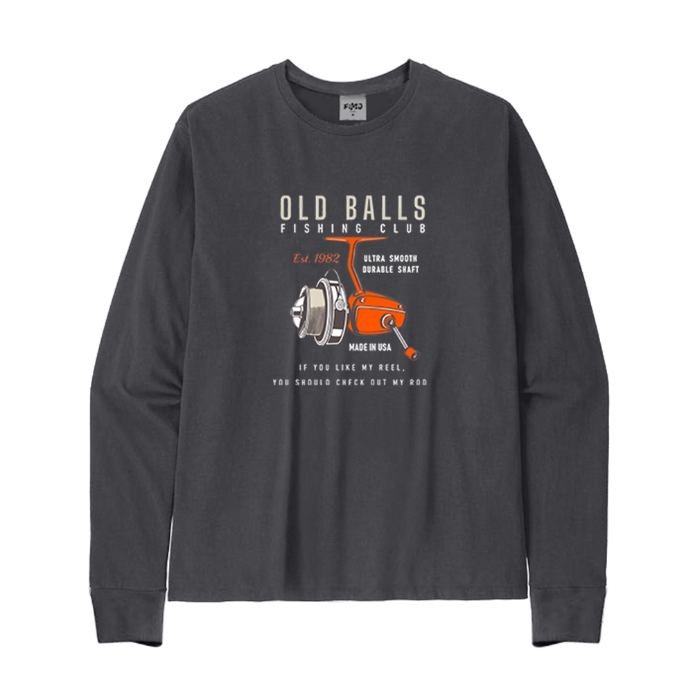 Old Balls Fishing Club Est. 1982 Long Sleeve T-Shirt