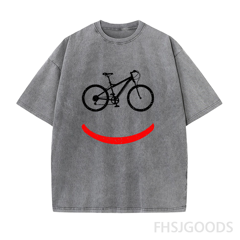 Bicycle Rider Unisex Distressed T-Shirt