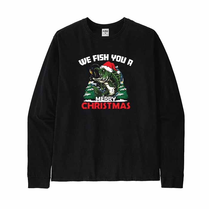 We Fish You A Merry Christmas Long Sleeve T-Shirt