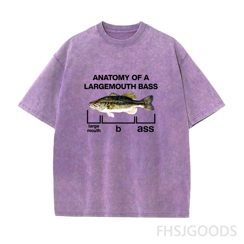 Anatomy Of A Large Mouth Bass Fish Unisex Distressed T-Shirt