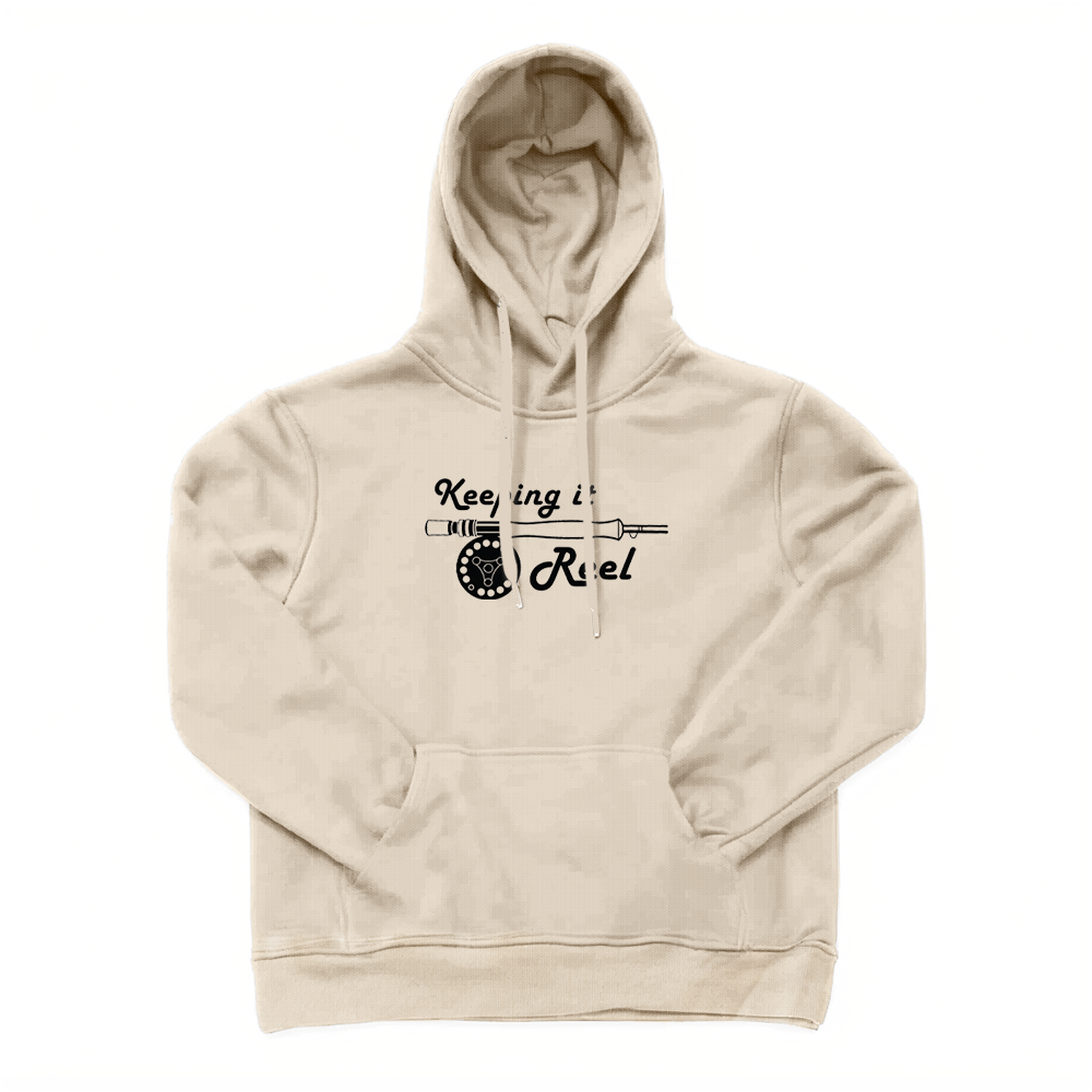 Keeping It Reel Fly Fishing Rod Graphic Hoodie