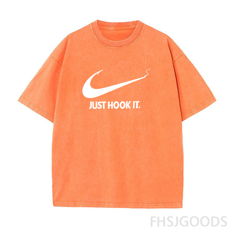 Just Hook It Fishing Unisex Distressed T-Shirt