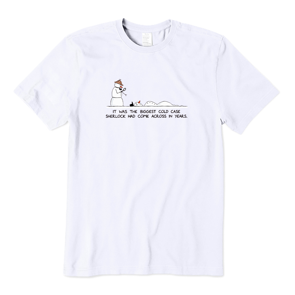Snowman Sherlock Christmas T-Shirt