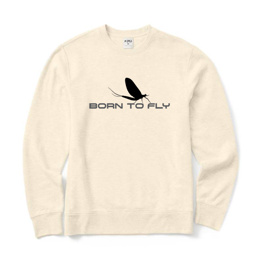 Fly Fishing Born To Fly Crewneck Sweatshirt