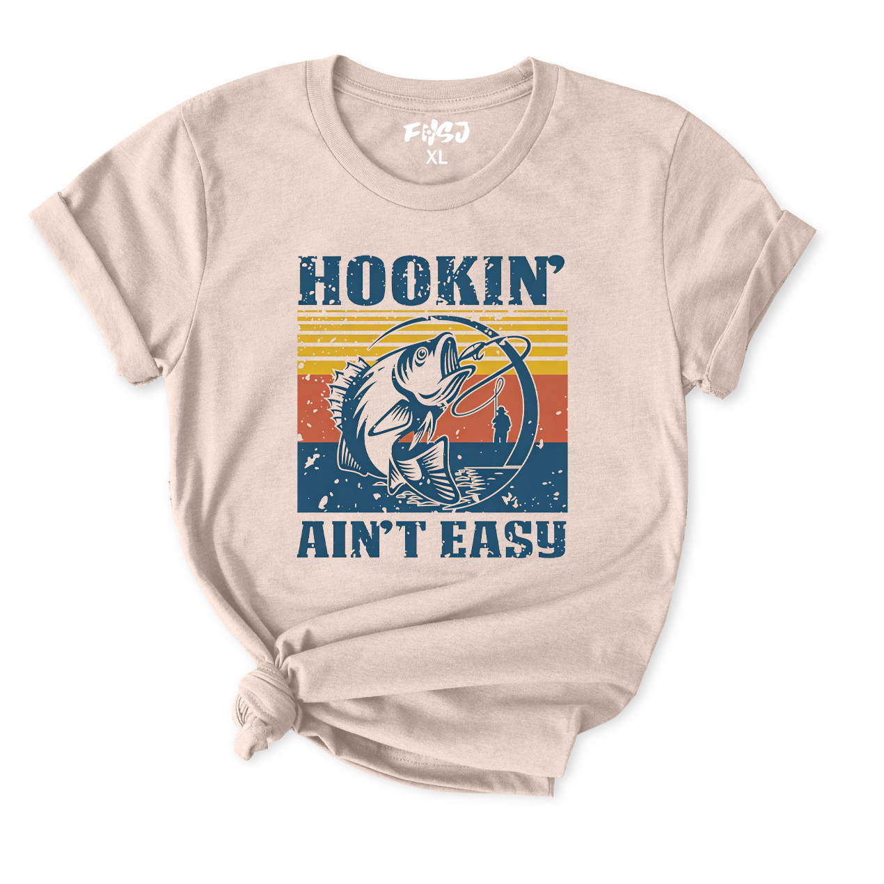 Hookin' Ain't Easy Fishing T-Shirt for Women