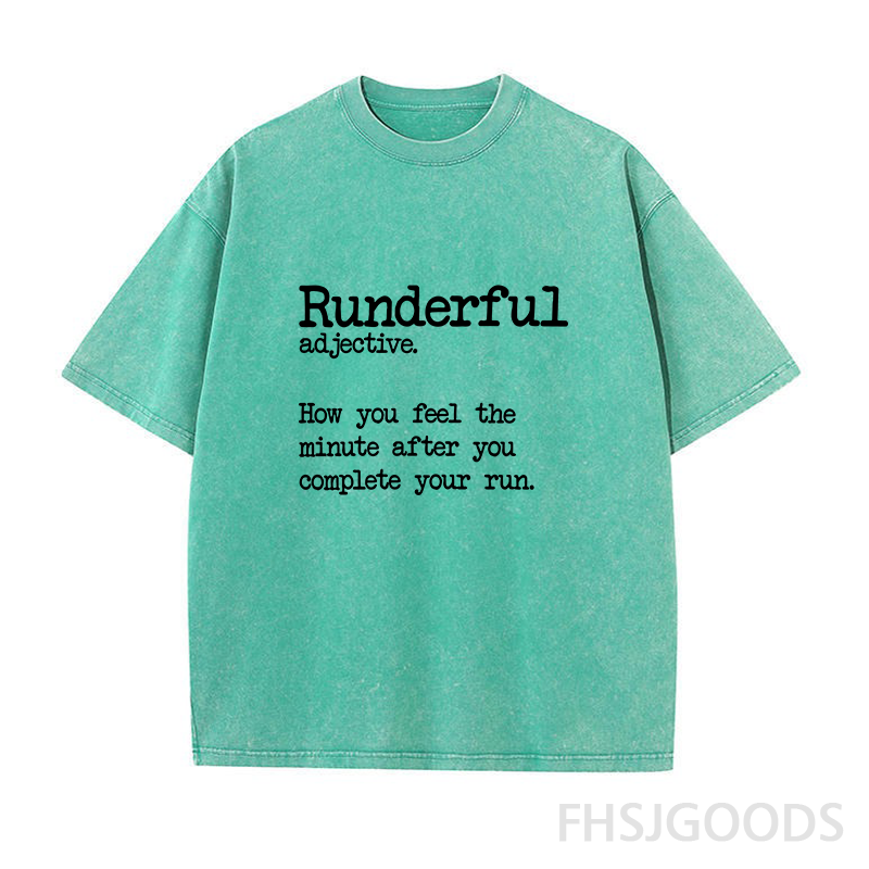 Funny Running Unisex Distressed T-Shirt