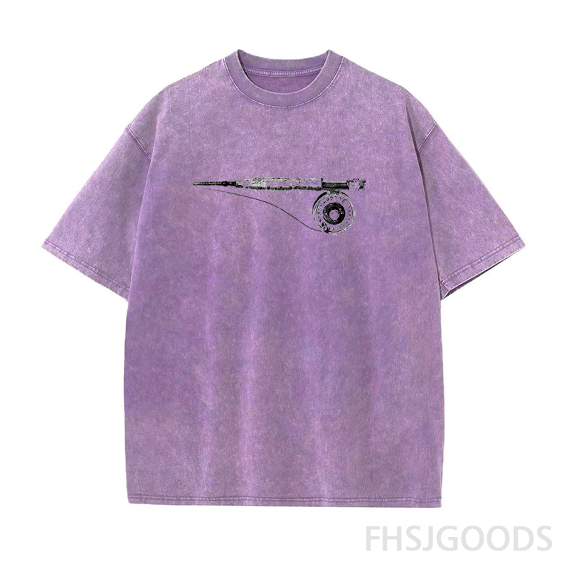 Fly Fishing Unisex Distressed T-Shirt