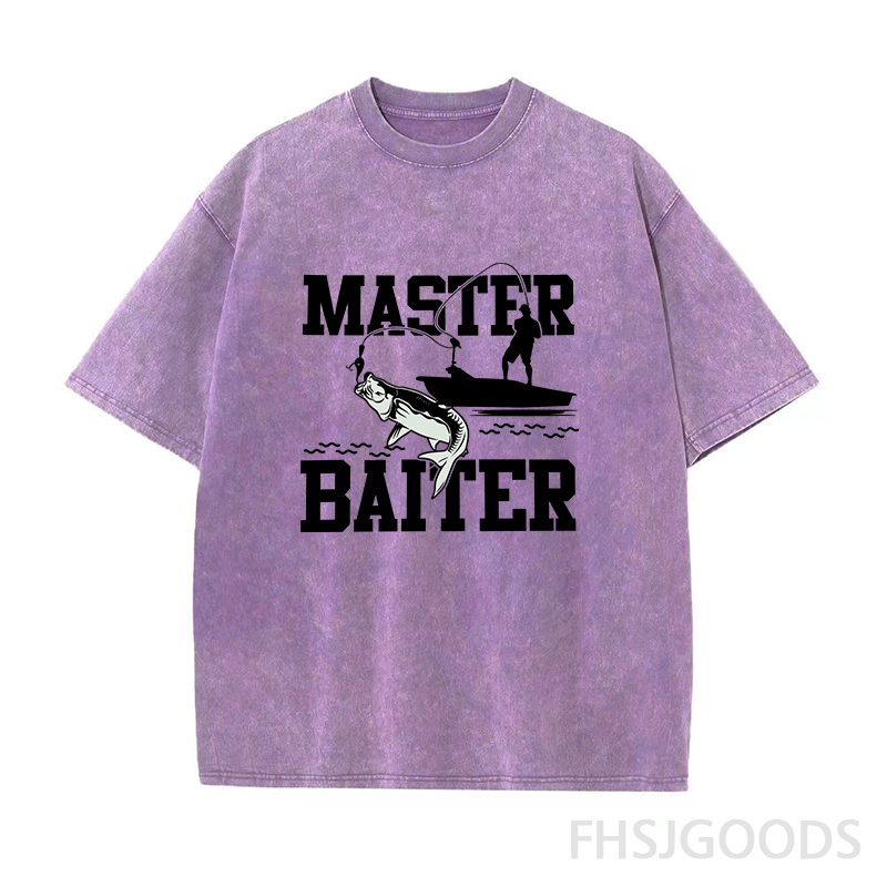 Master Baiter Fishing Unisex Distressed T-Shirt