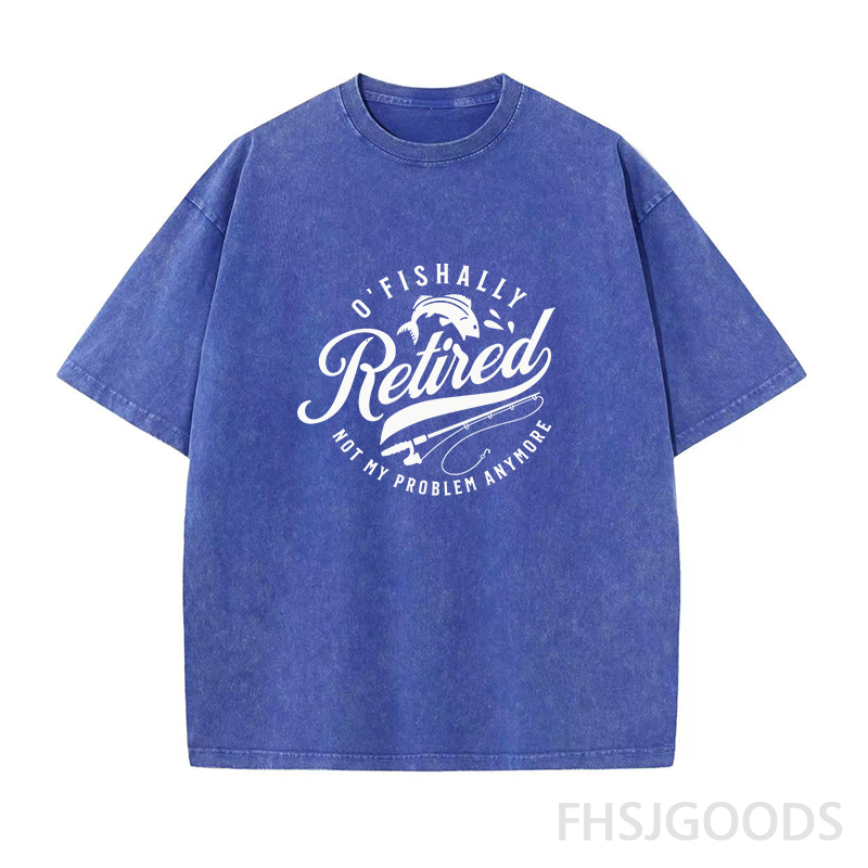O’Fishally Retired Unisex Distressed T-Shirt