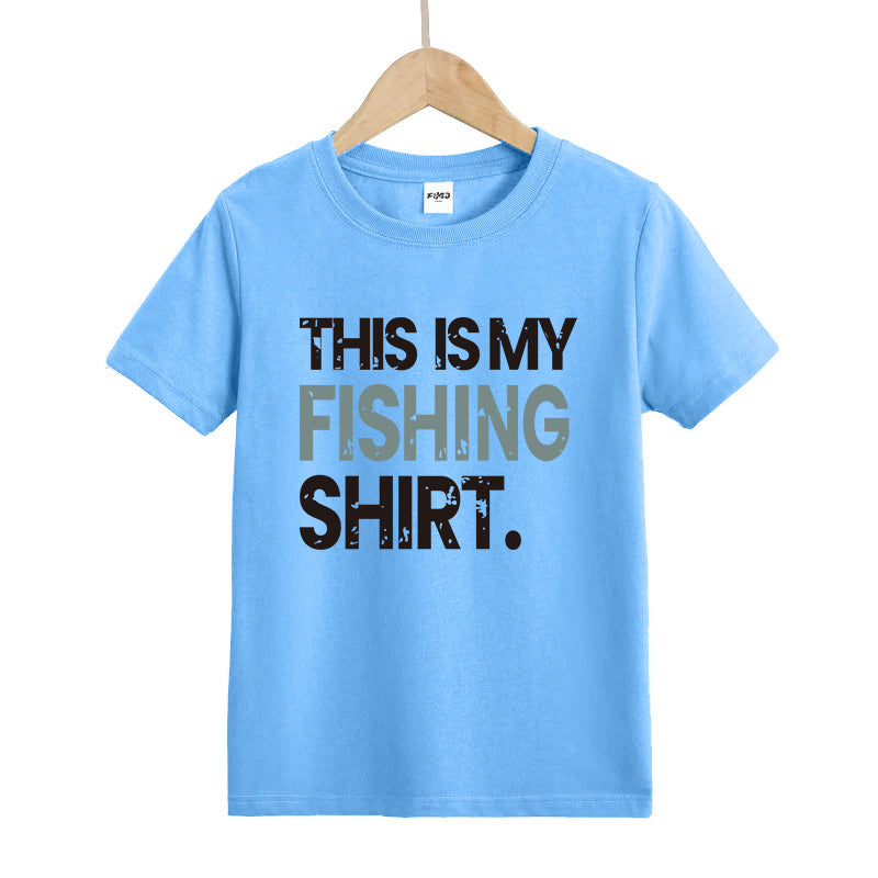 This Is My Fishing Shirt Kids T-Shirt
