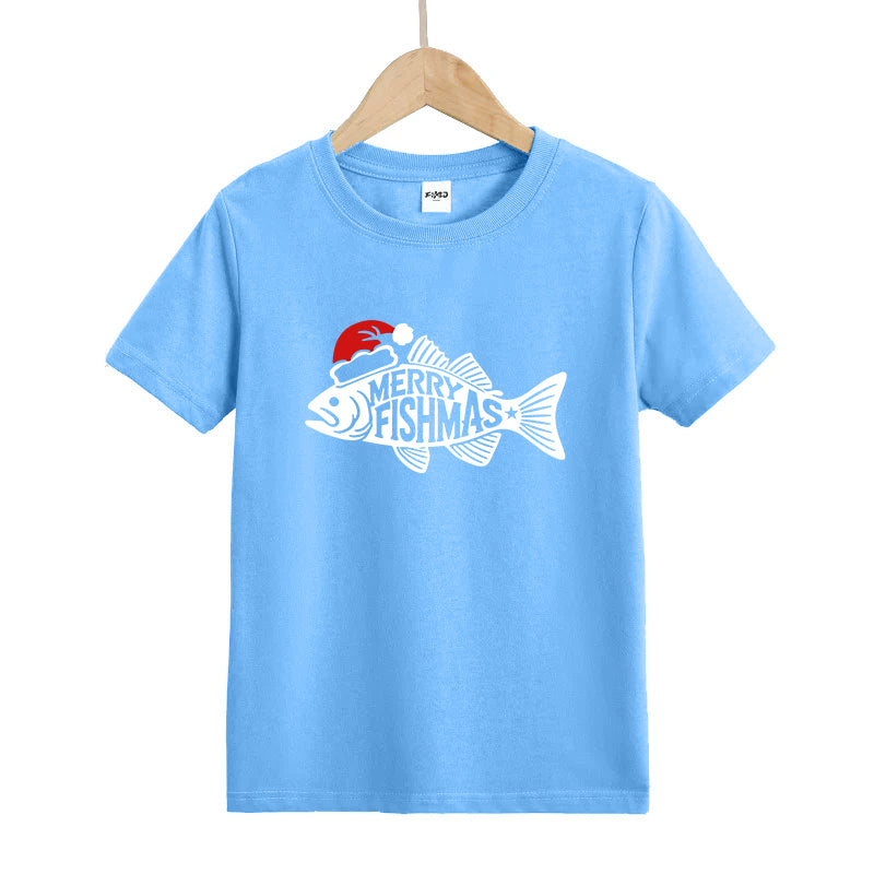 Merry Fishmas Kids T-Shirt