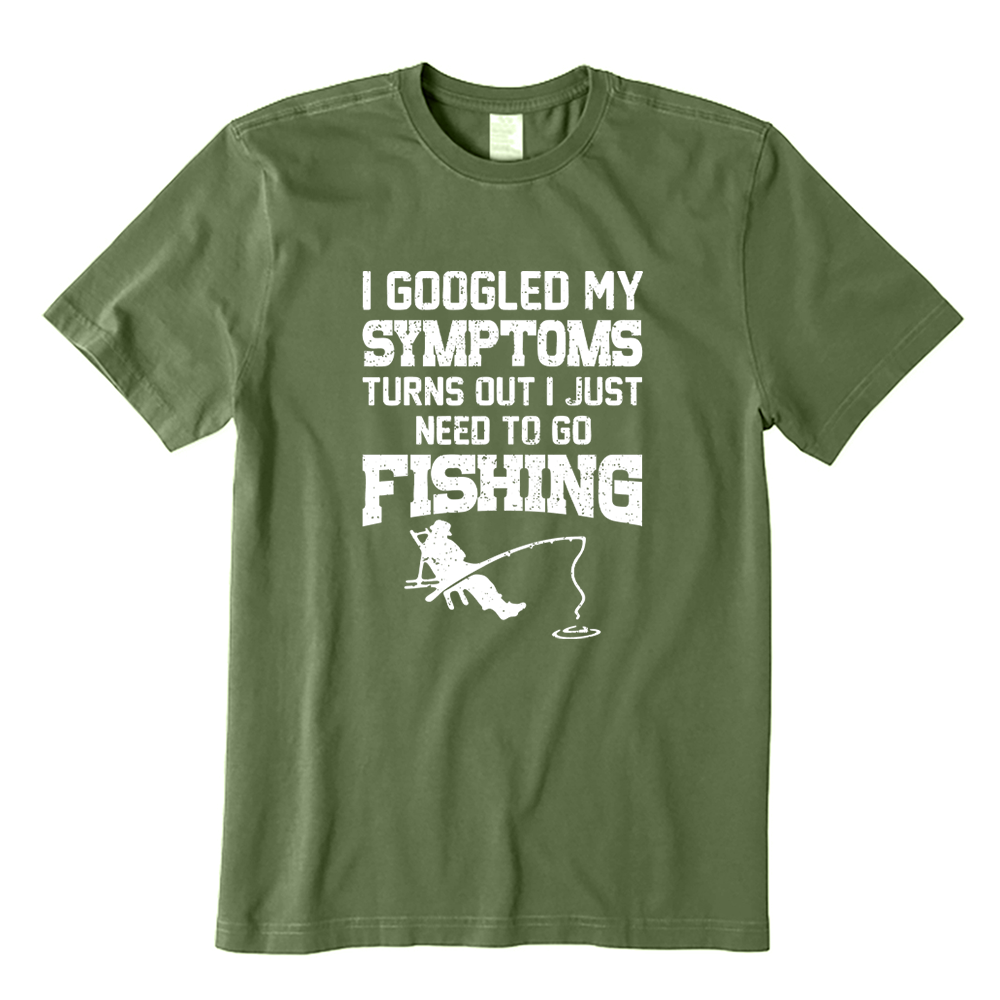 I Googled My Symptoms I Need To Go Fishing T-shirt