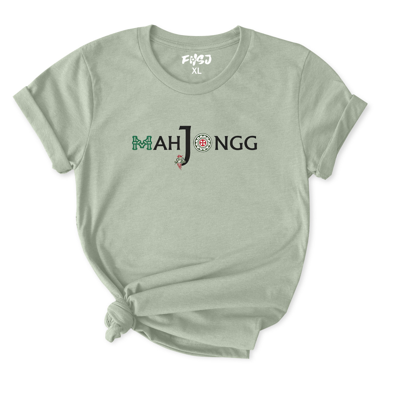 Mahjongg Themed Letter T-Shirt for Women