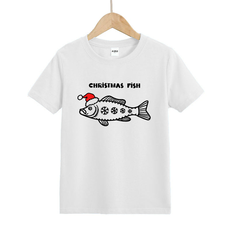 Christmas Fish Kid's T-Shirts