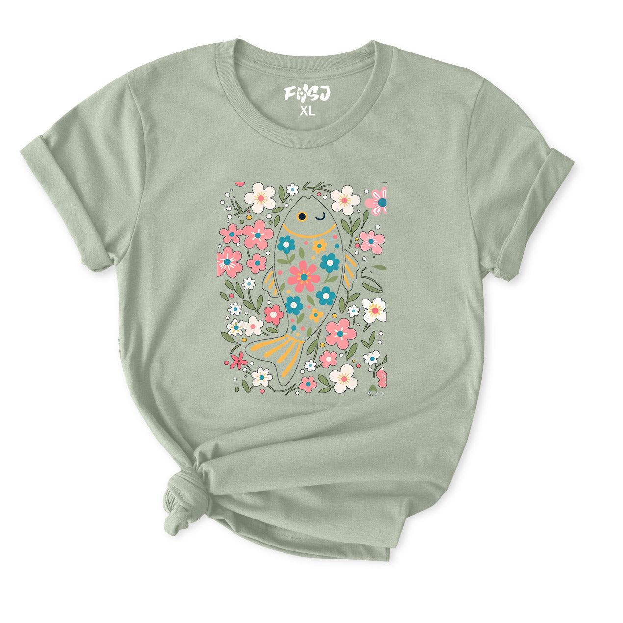 Floral fish T-Shirt for Women