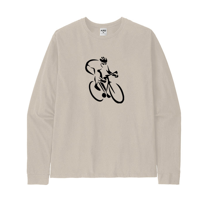 Cycling Silhouette Long Sleeve T-Shirt