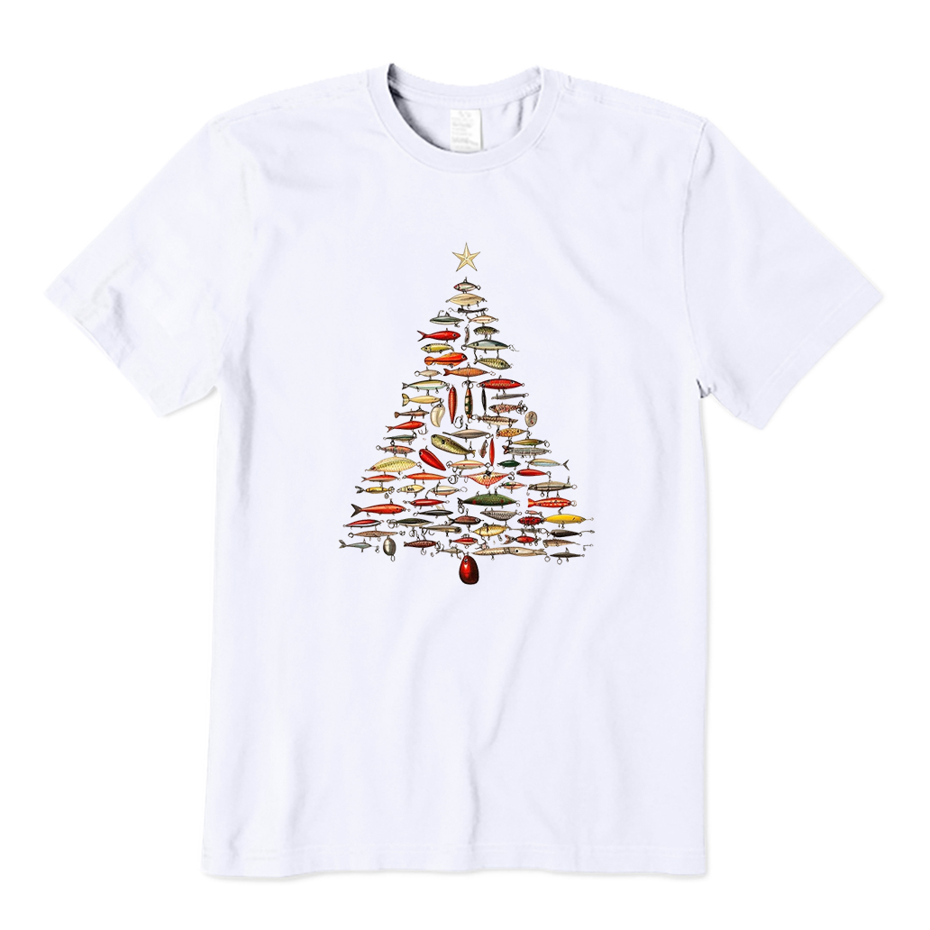 Fishing Lure Christmas Tree T-Shirt