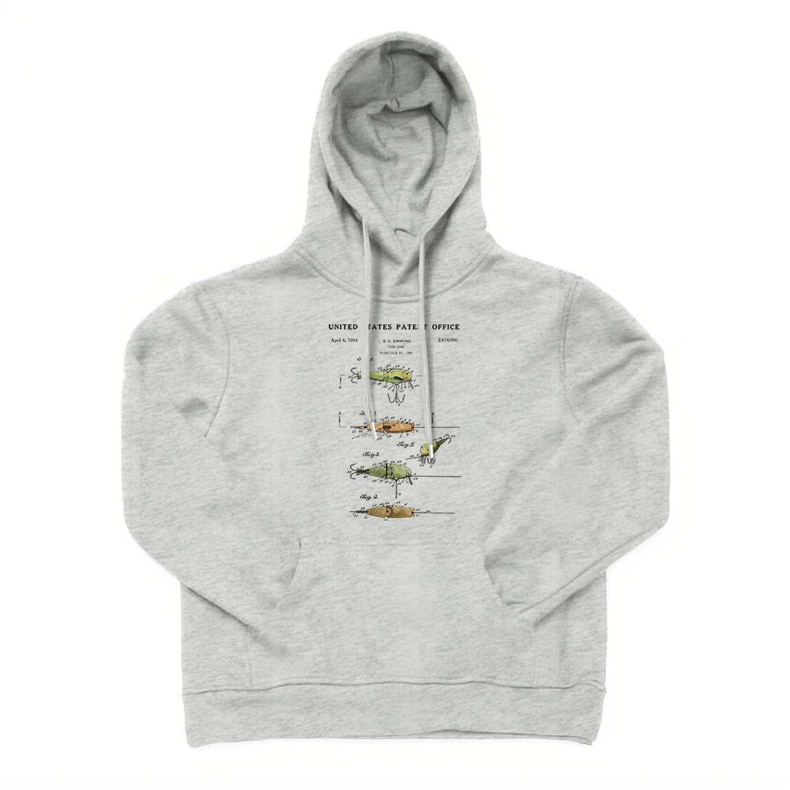 Fishing Lure Patent Hoodie