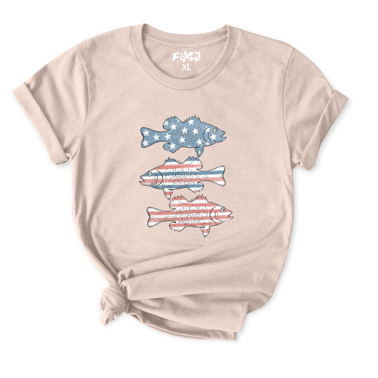 Red White and Bass T-Shirt for Women
