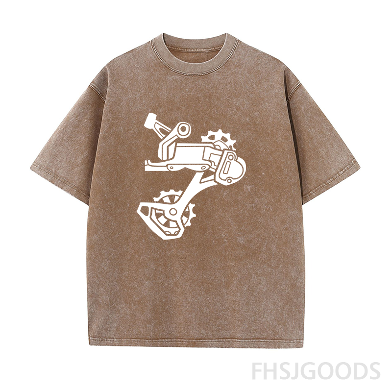 Rear Derailleur BIKE Unisex Distressed T-Shirt