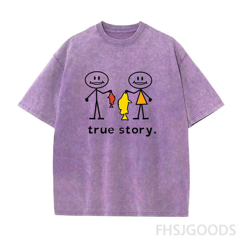 True Story Fishing Unisex Distressed T-Shirt
