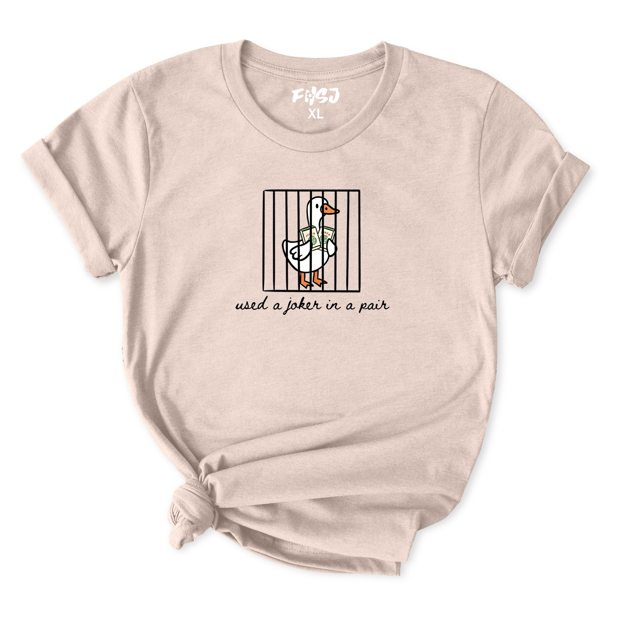 Used A Joker in A Pair Mahjong Goose T-Shirt for Women