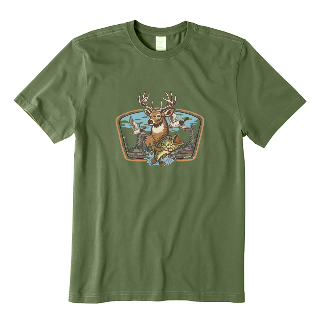 Funny Fishing Hunting T-shirt