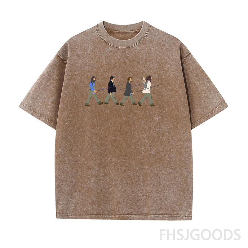 Let's Go Fishing Unisex Distressed T-Shirt