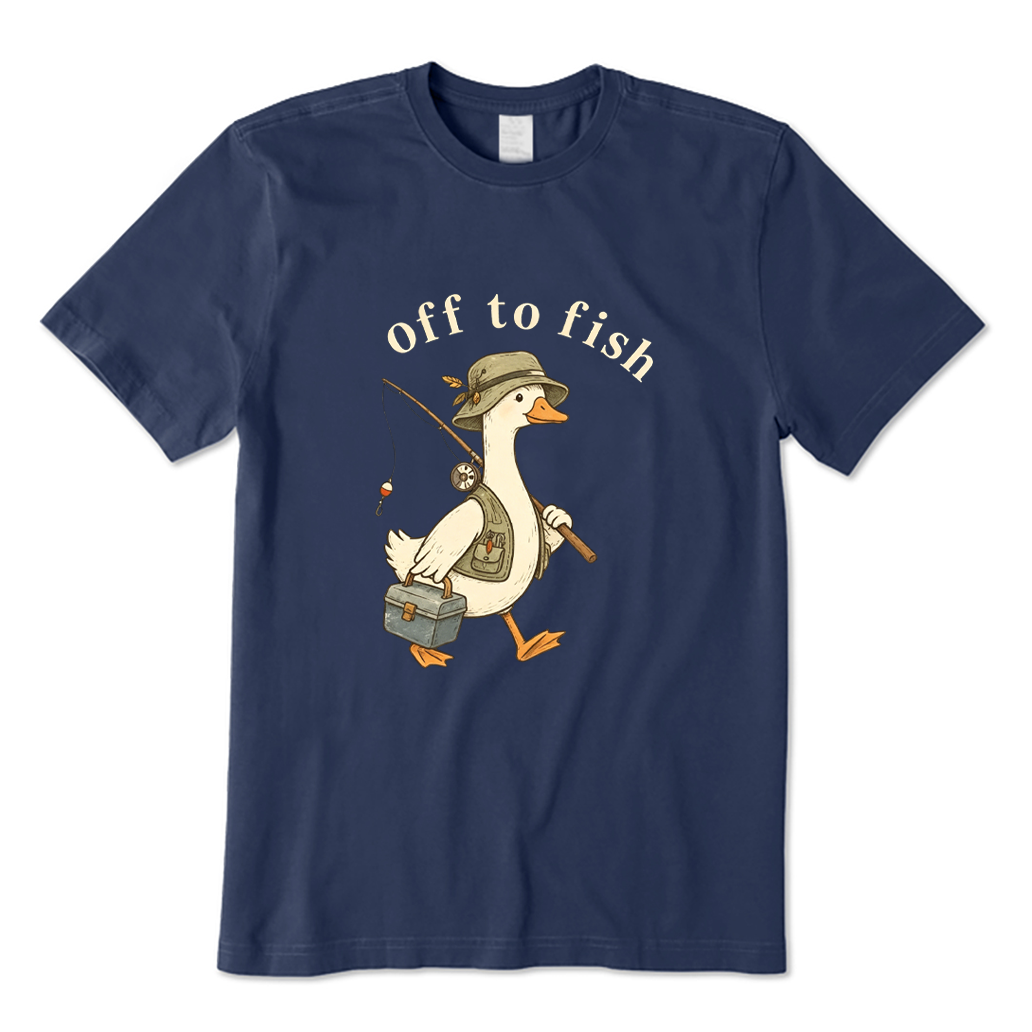 Goose Off To Fish T-shirt
