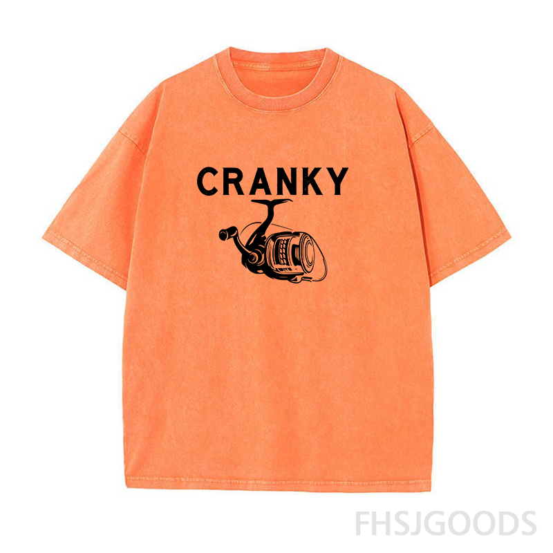 Cranky Fishing Unisex Distressed T-Shirt