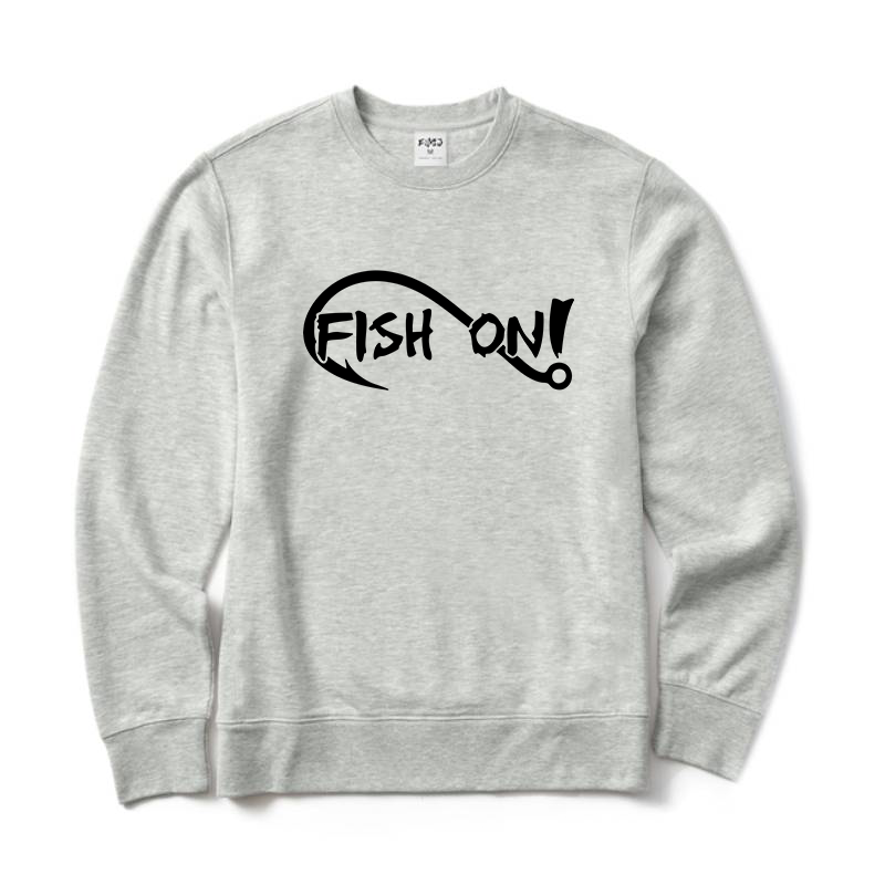 Fish On Fishing Crewneck Sweatshirt