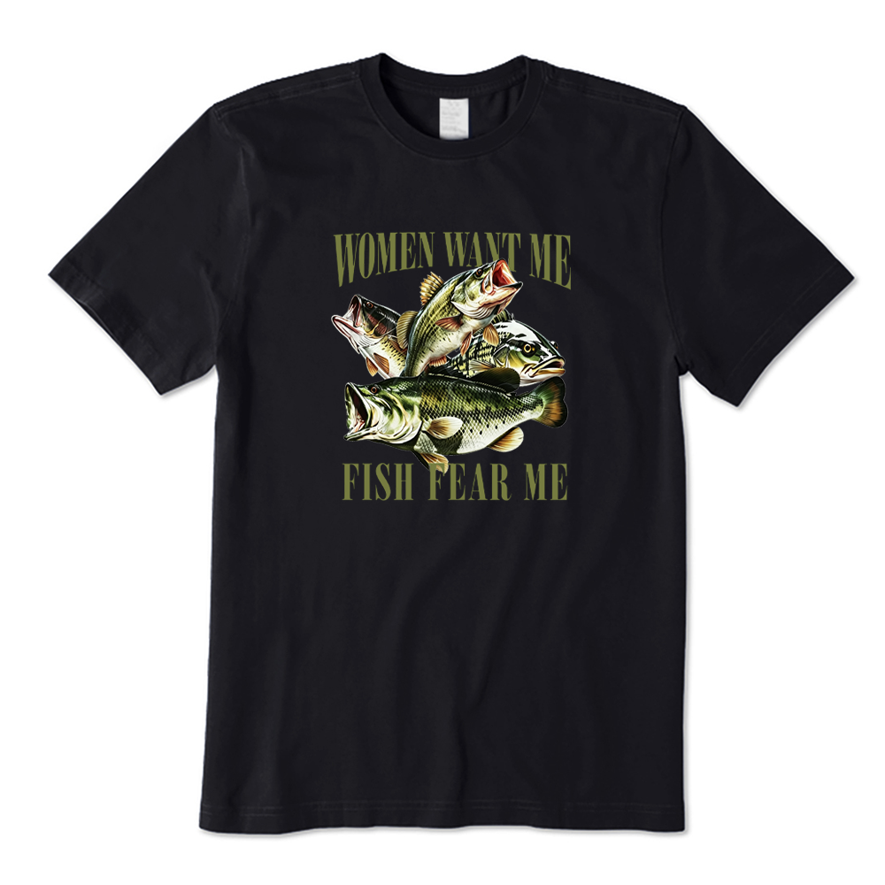 Women Want Me Fish Fear Me Funny Largemouth Bass T-shirt