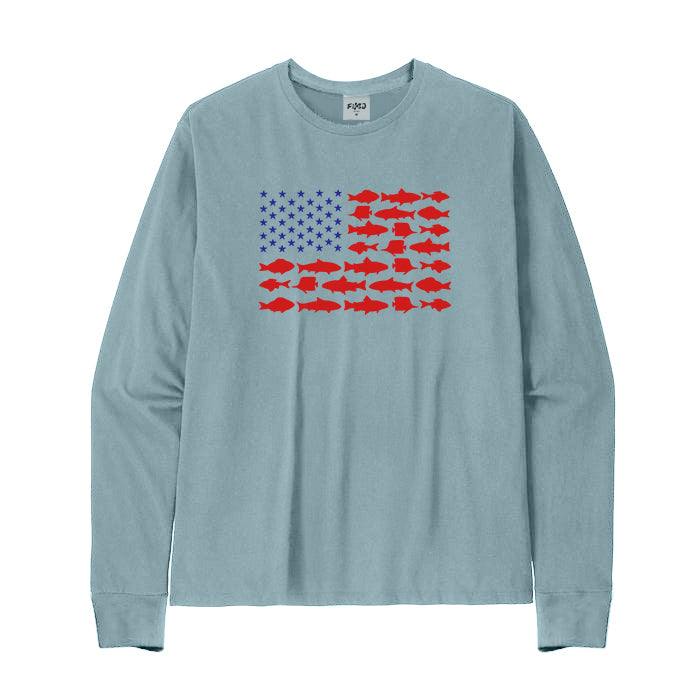 FISH FLAG Long Sleeve T-Shirt