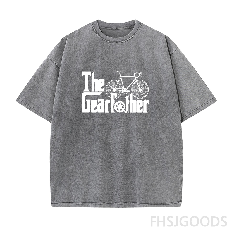 The Gearfather Cycling Unisex Distressed T-Shirt