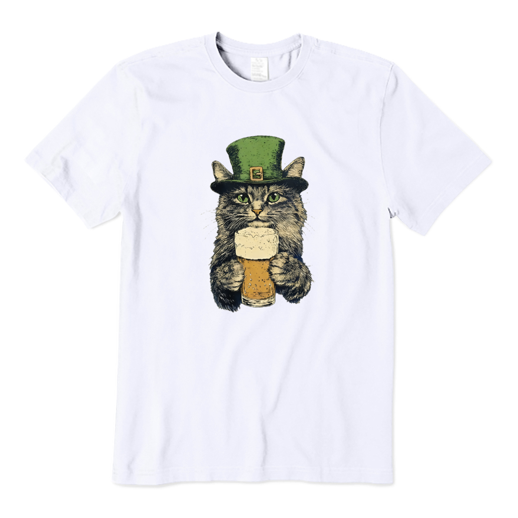 St Patrick's Day Cat T-shirt