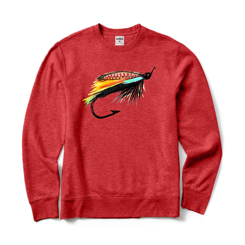 Trout Fly Lure Crewneck Sweatshirt