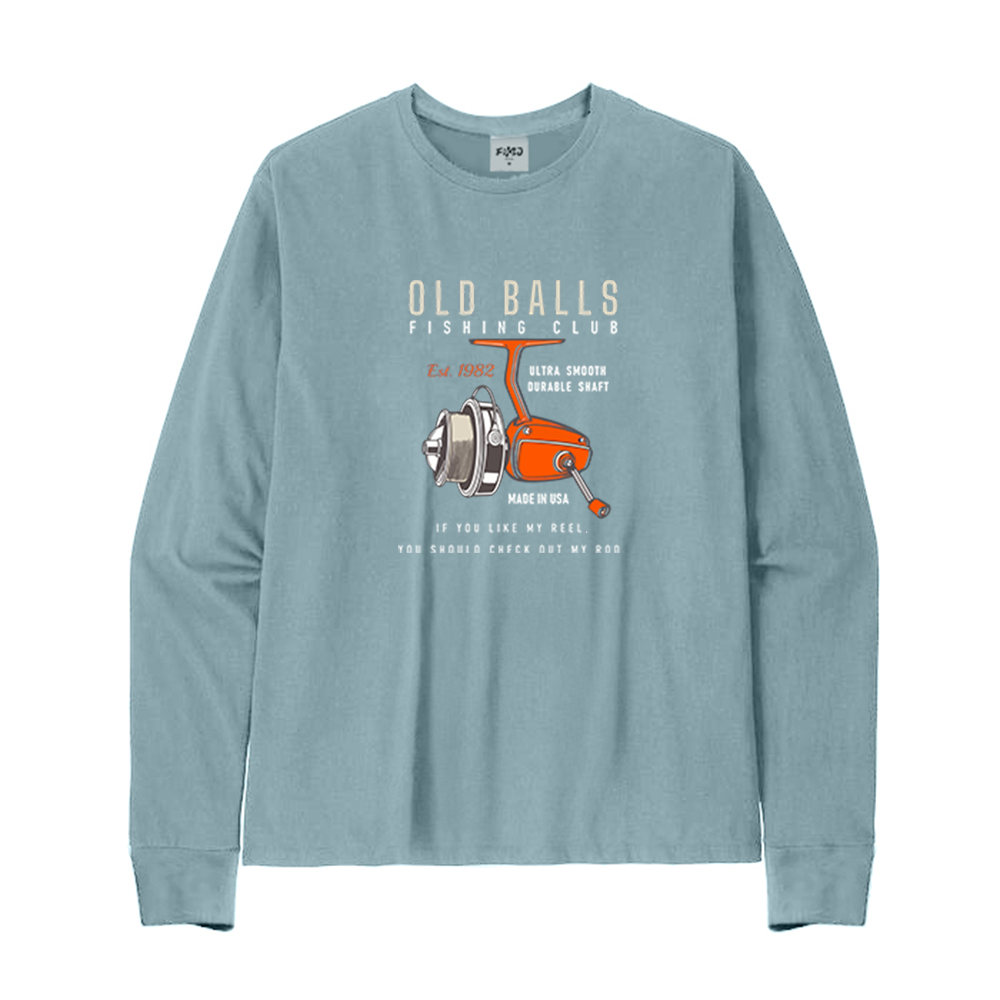 Old Balls Fishing Club Est. 1982 Long Sleeve T-Shirt
