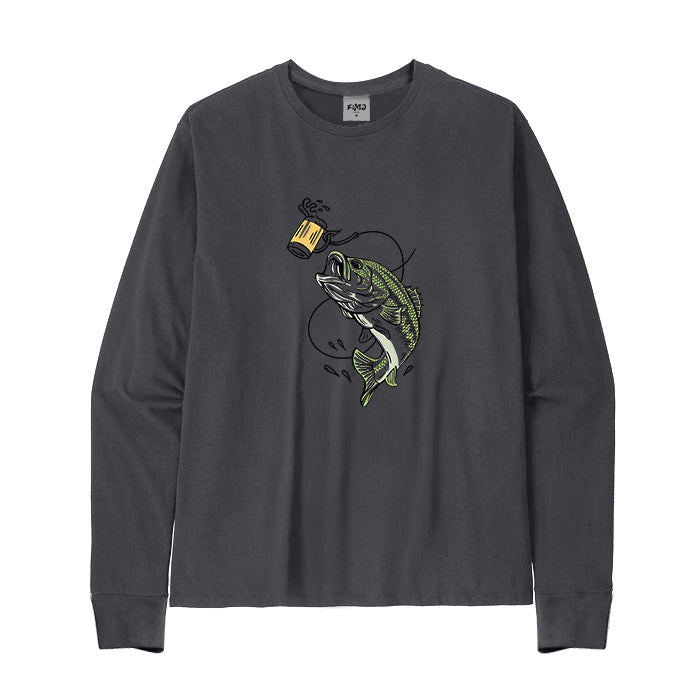 Lure Bass Beer Long Sleeve T-shirt
