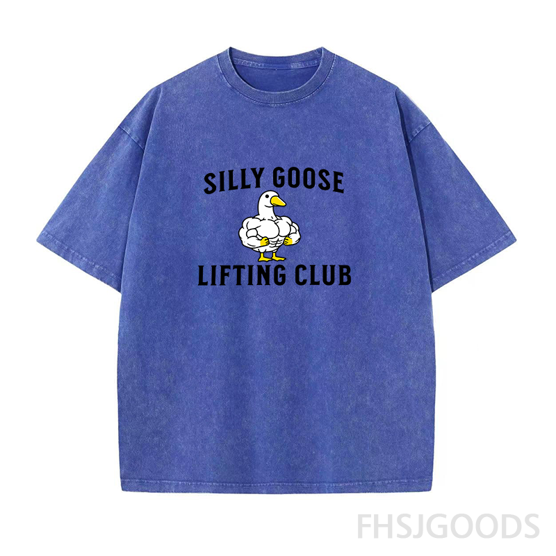 Silly Goose Lifting Club Unisex Distressed T-Shirt