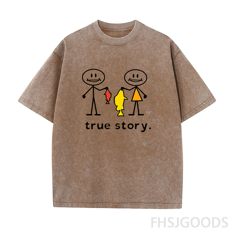 True Story Fishing Unisex Distressed T-Shirt