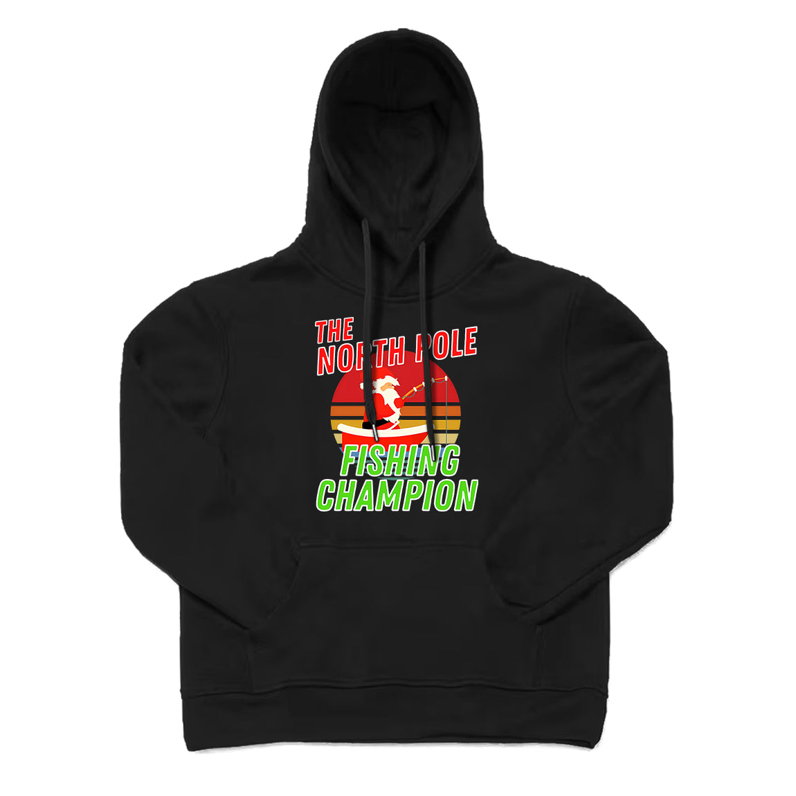 Santa Fishing Hoodie
