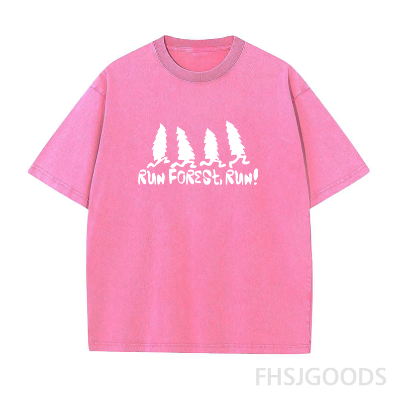 RUN FOREST RUN Unisex Distressed T-Shirt