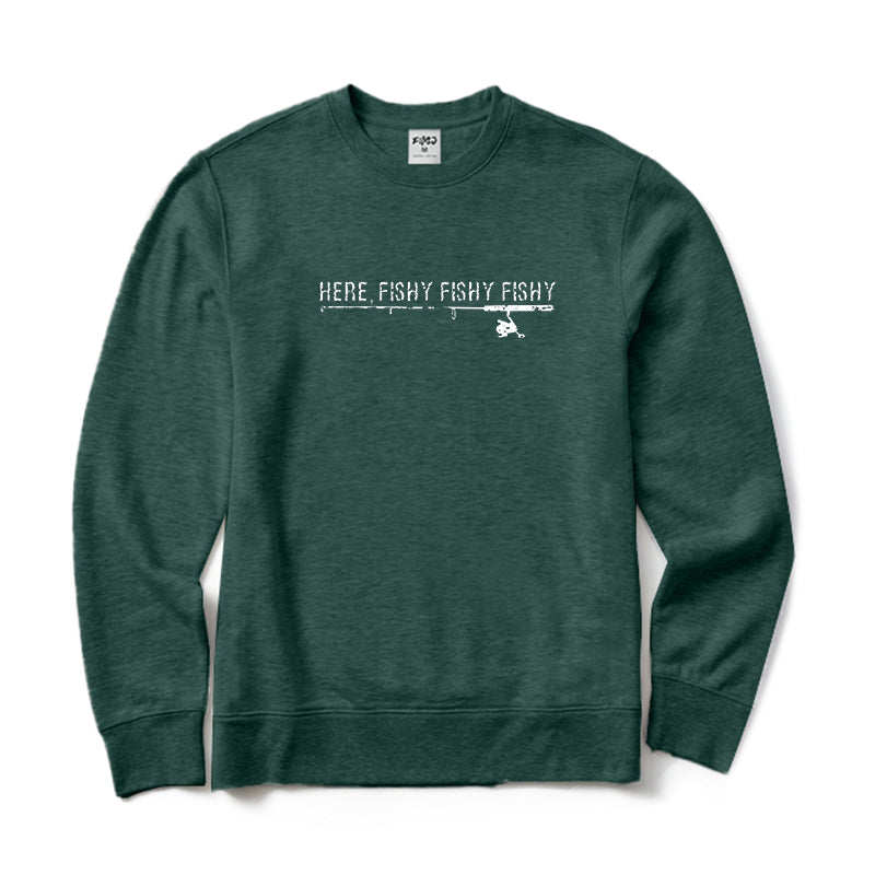 Here Fishy Fishy Fishy Crewneck Sweatshirt