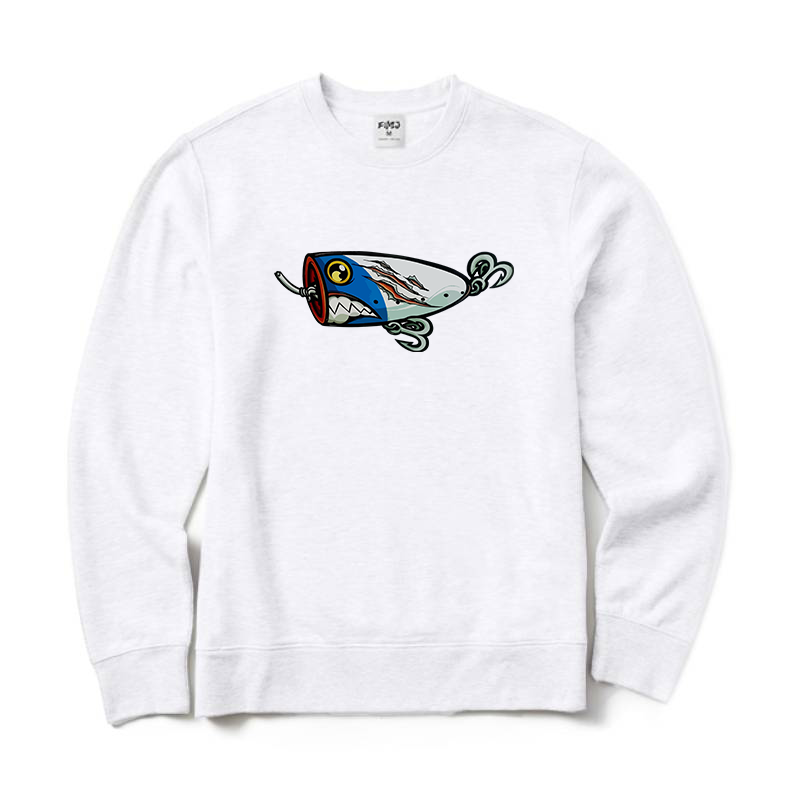 Bass Large Mouth Fishing Lure Crewneck Sweatshirt